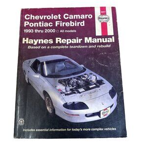 Vtg Haynes Automotive Repair Manual Chevrolet Camaro Pontiac Firebird 1993-2000